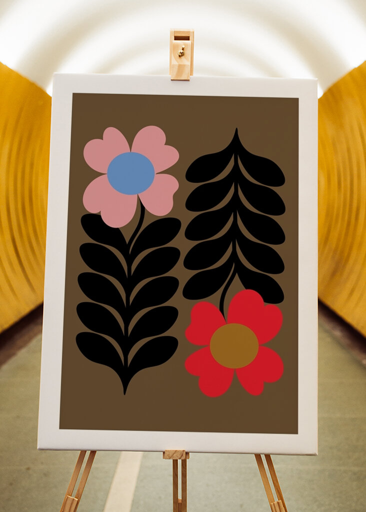 Retro Floral Art