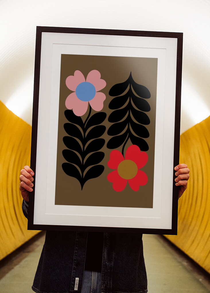 Retro Floral Art
