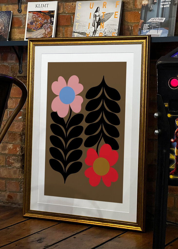 Retro Floral Art