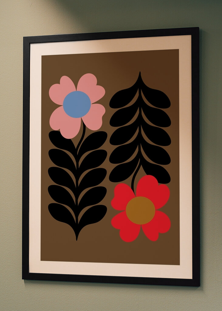 Retro Floral Art