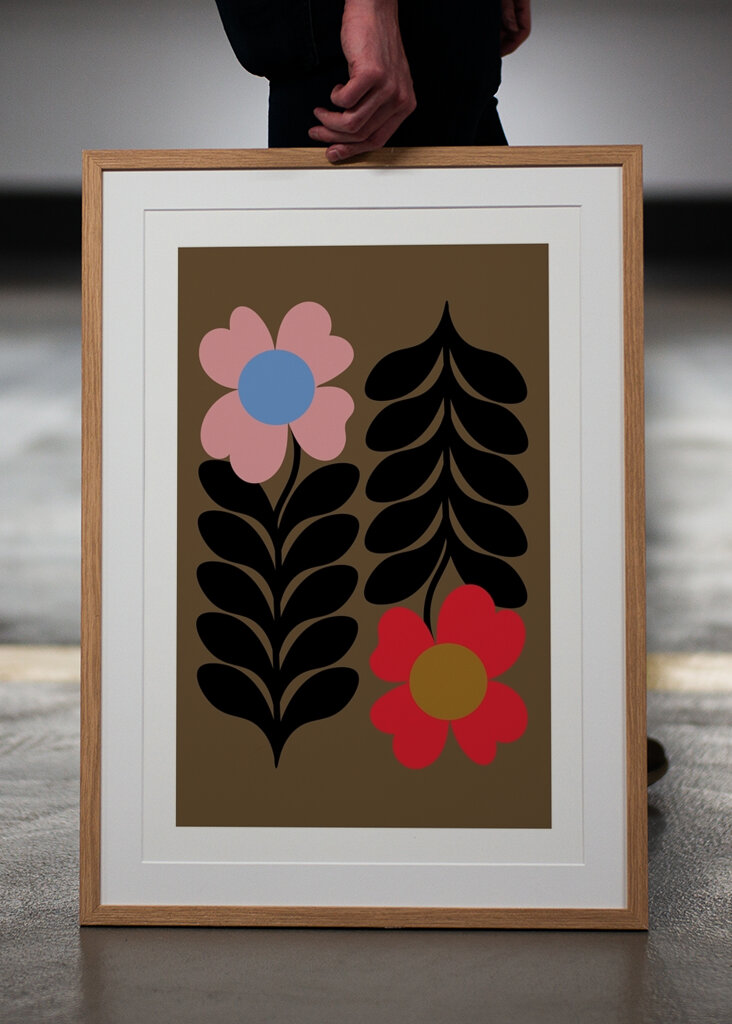 Retro Floral Art