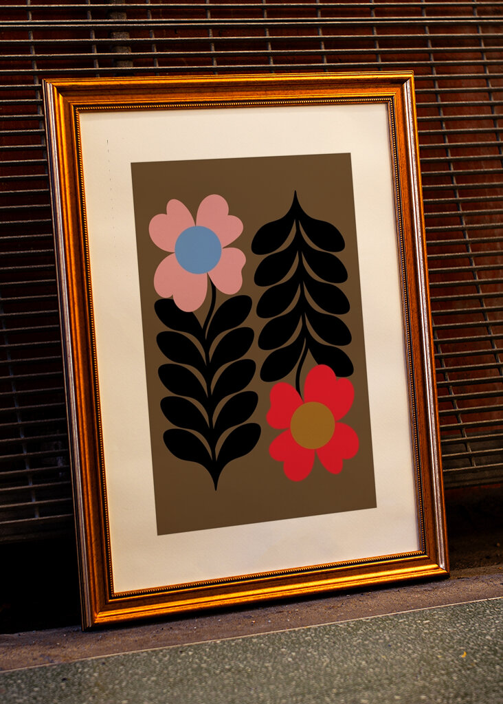 Retro Floral Art