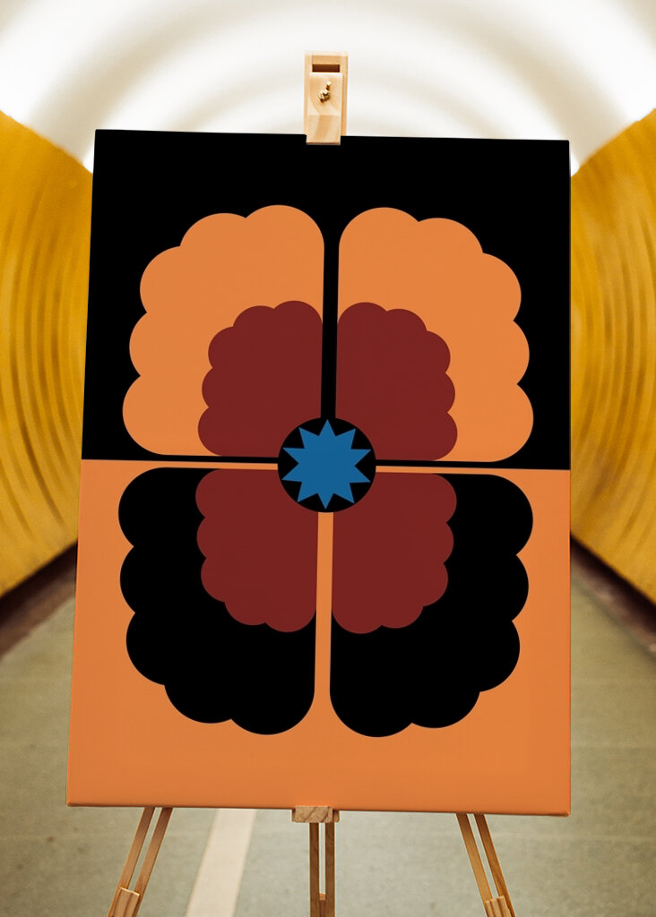 Geometric Floral Art