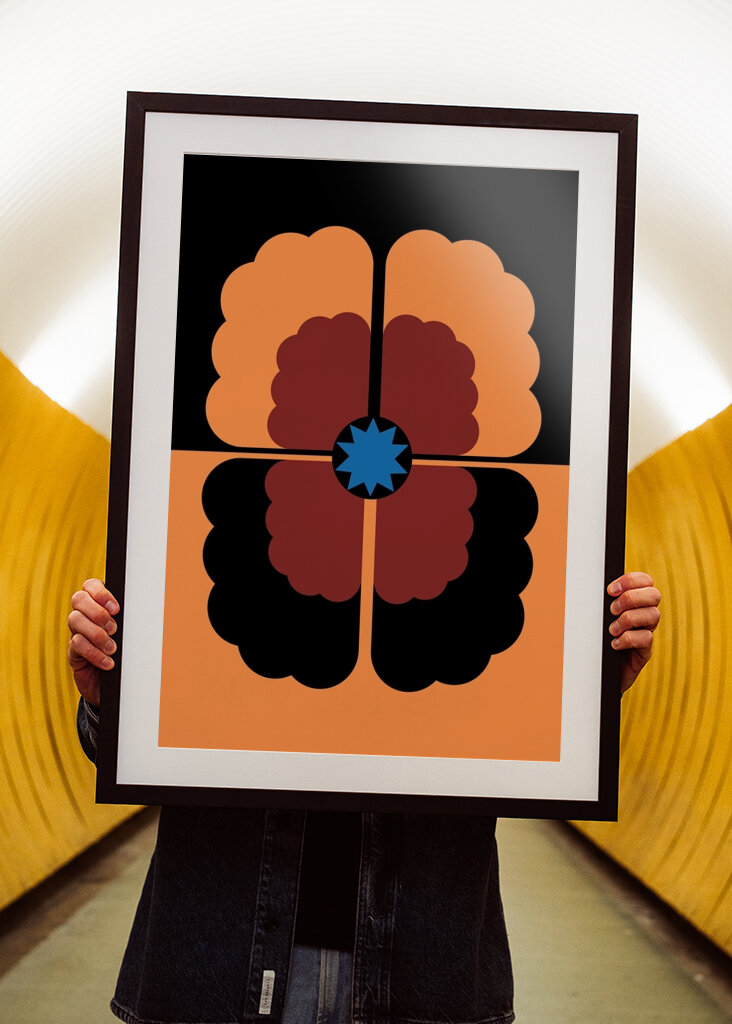 Geometric Floral Art