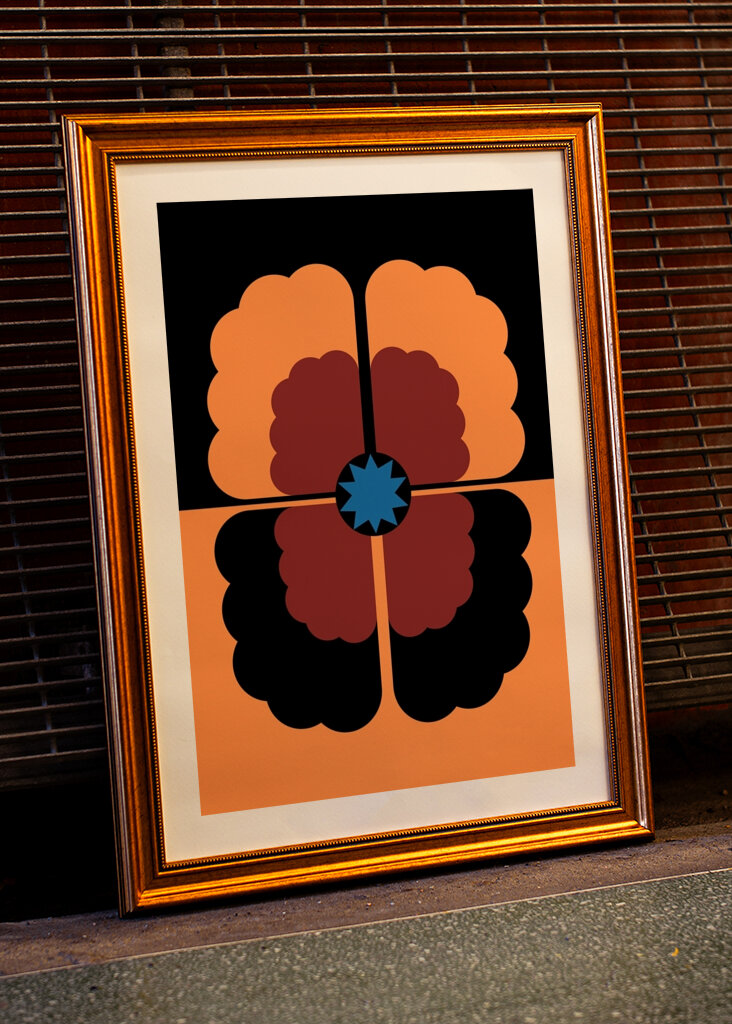 Geometric Floral Art