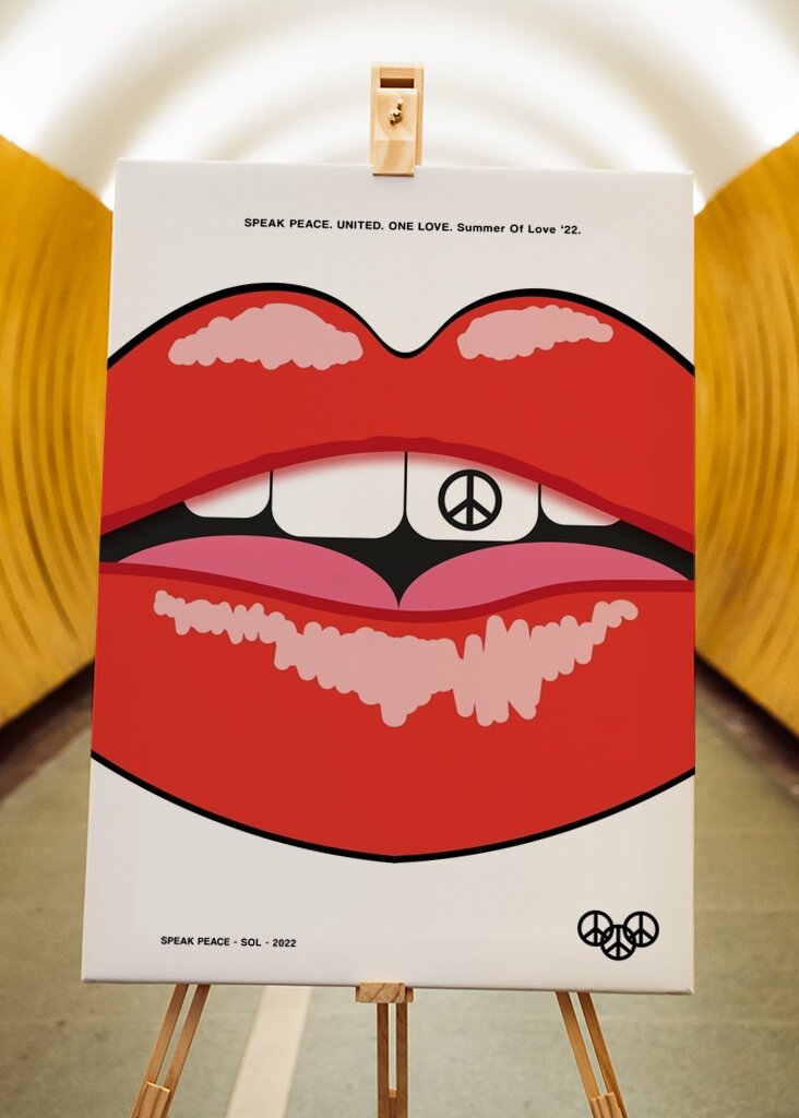 Friedliche Lippenkunst