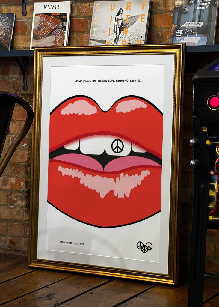 Friedliche Lippenkunst