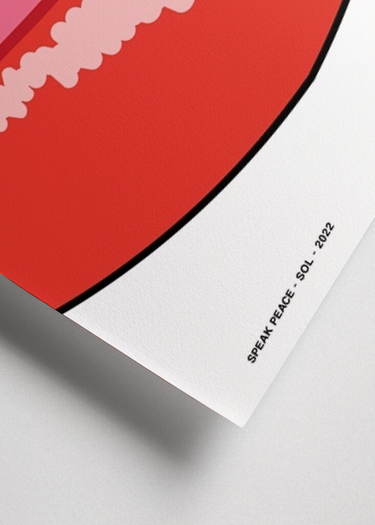 Friedliche Lippenkunst