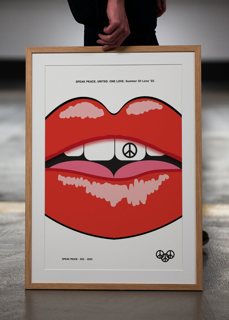 Friedliche Lippenkunst