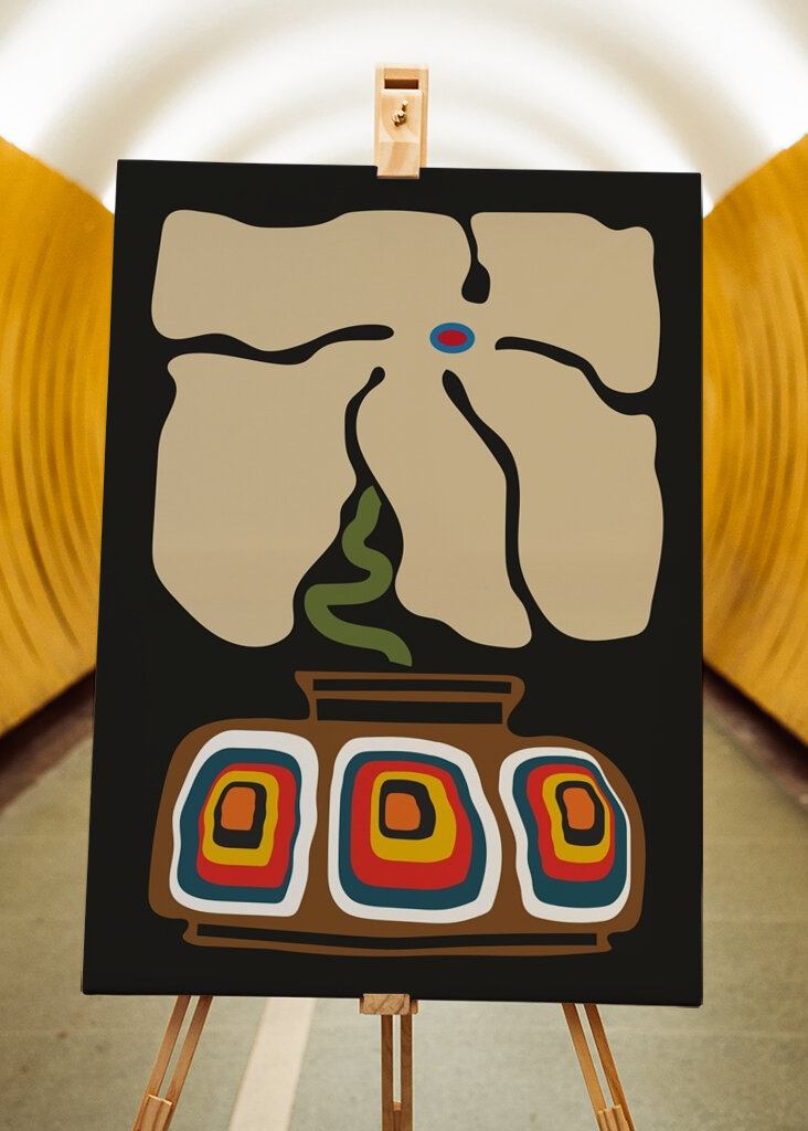 Abstrakte Blumenkunst