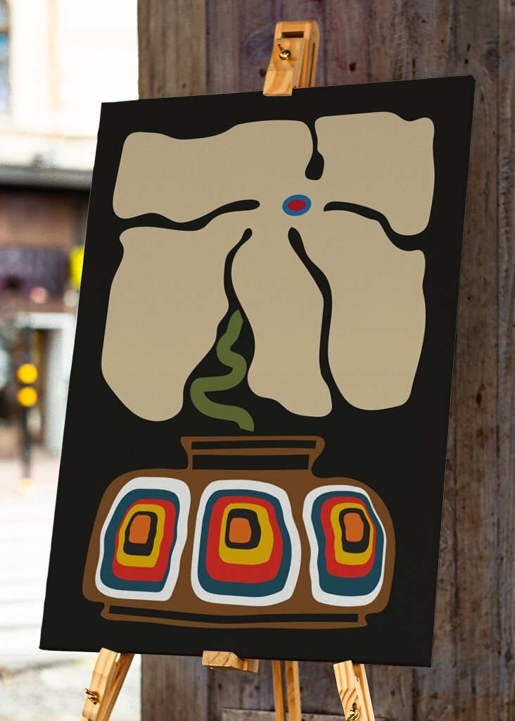 Abstrakte Blumenkunst