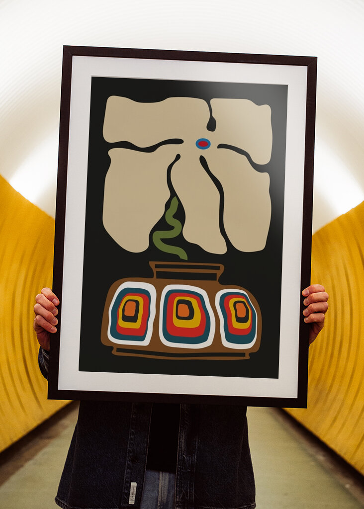 Abstrakte Blumenkunst