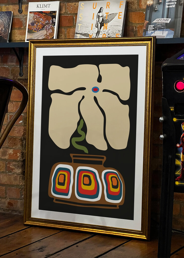 Abstrakte Blumenkunst