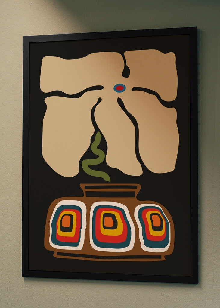 Abstrakte Blumenkunst