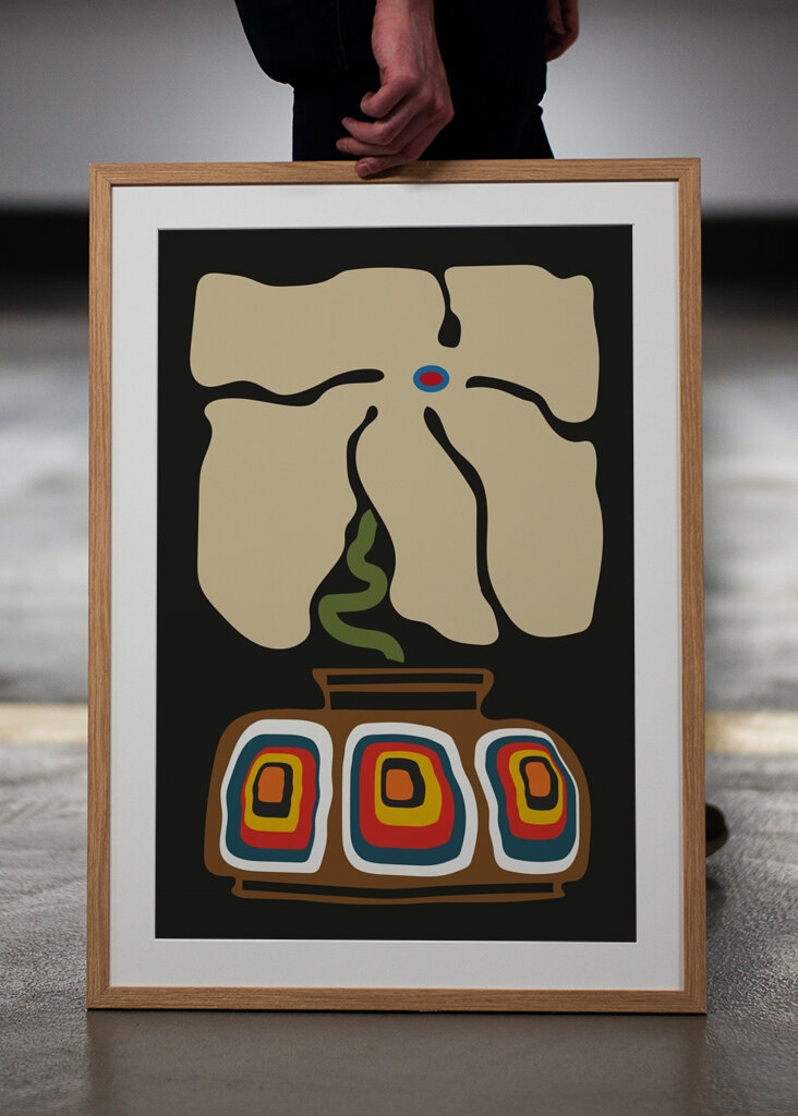 Abstrakte Blumenkunst