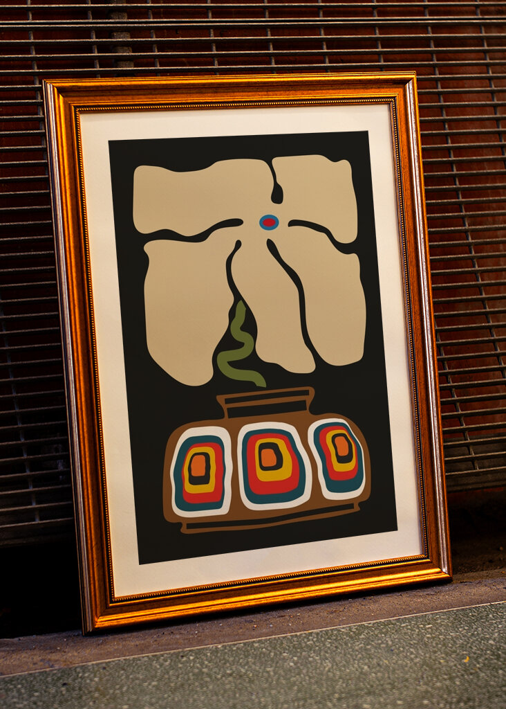 Abstrakte Blumenkunst