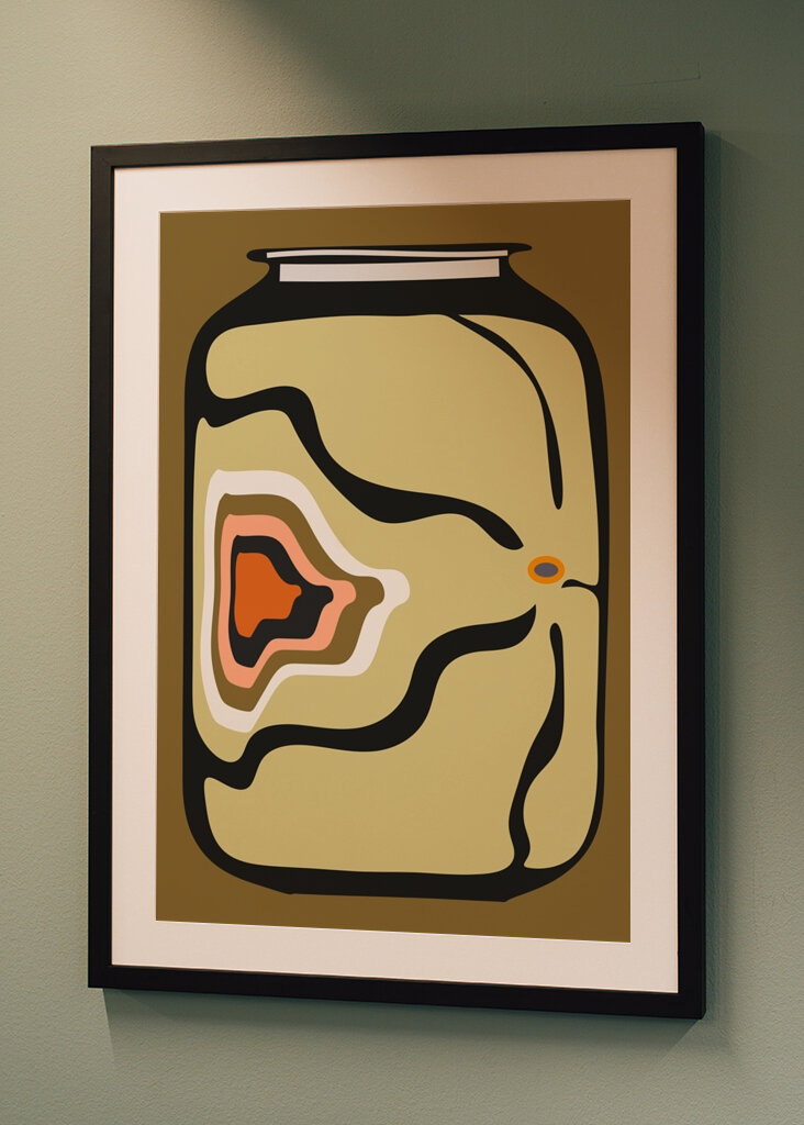 Abstrakt krukkekunst