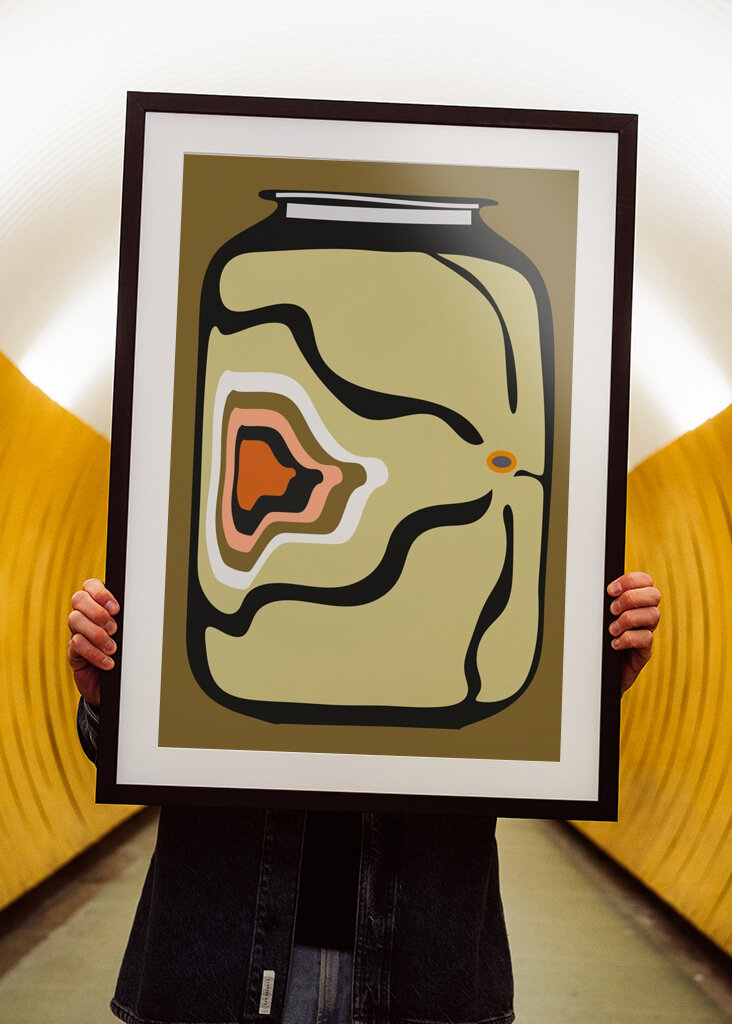 Abstrakt krukkekunst