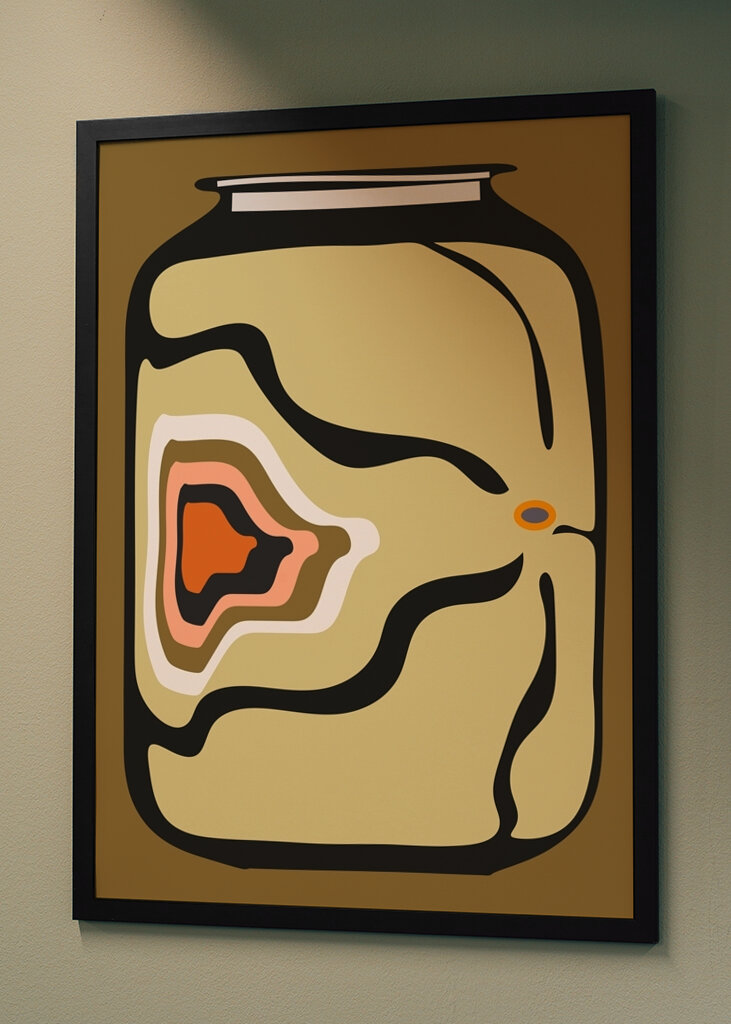 Abstrakt krukkekunst