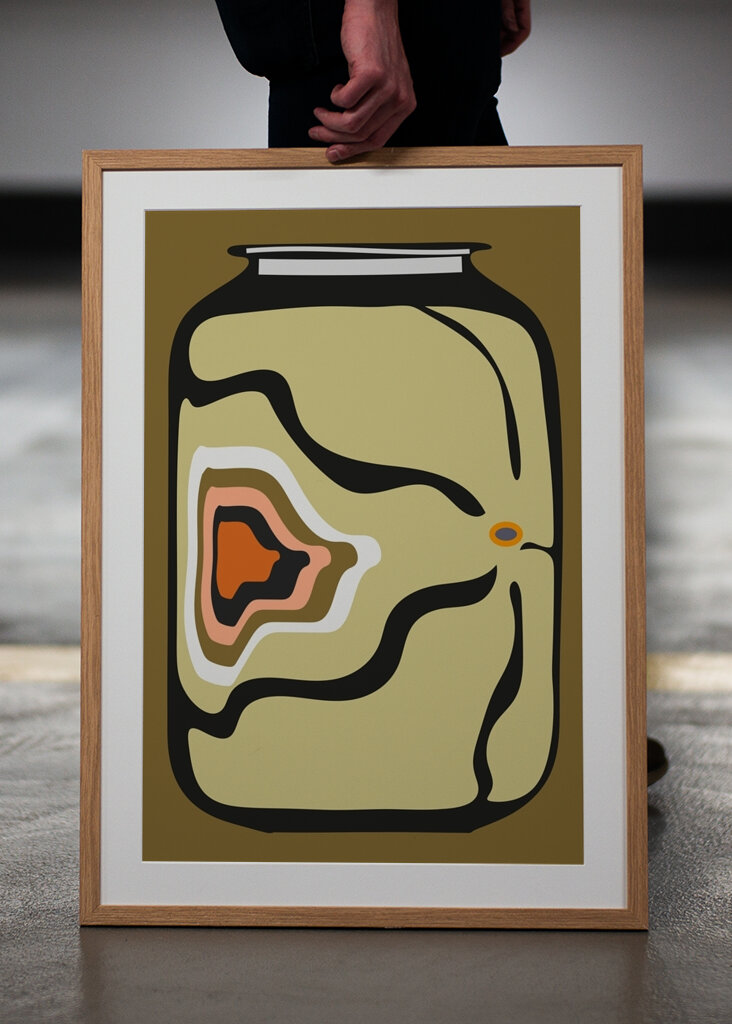 Abstrakt krukkekunst