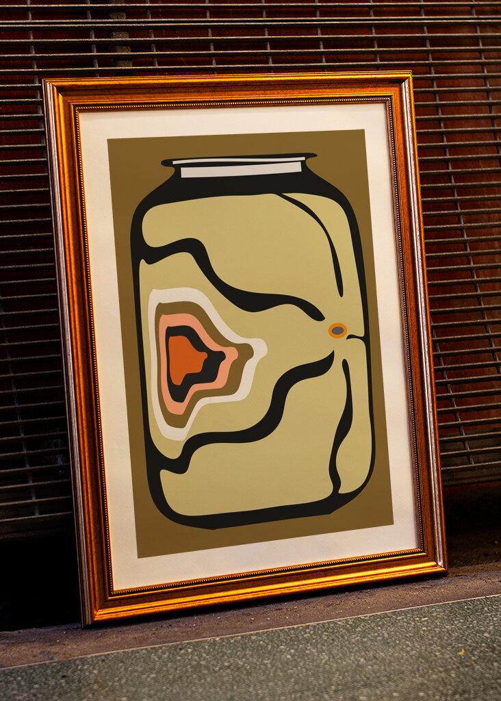 Abstrakt krukkekunst