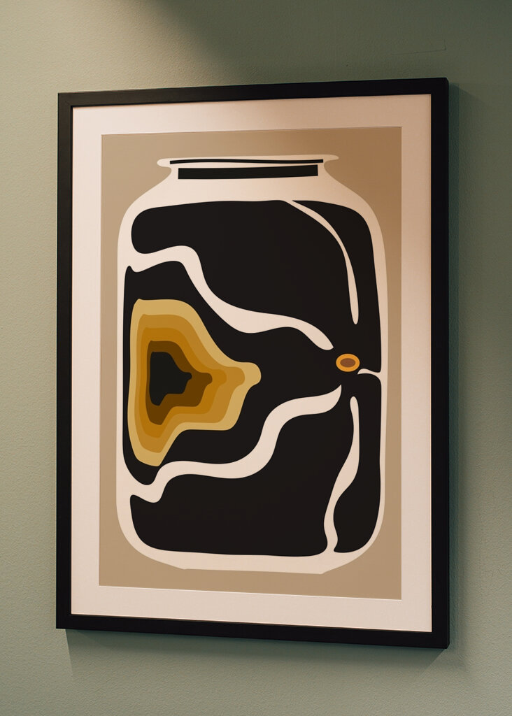 Abstrakt krukkedesign