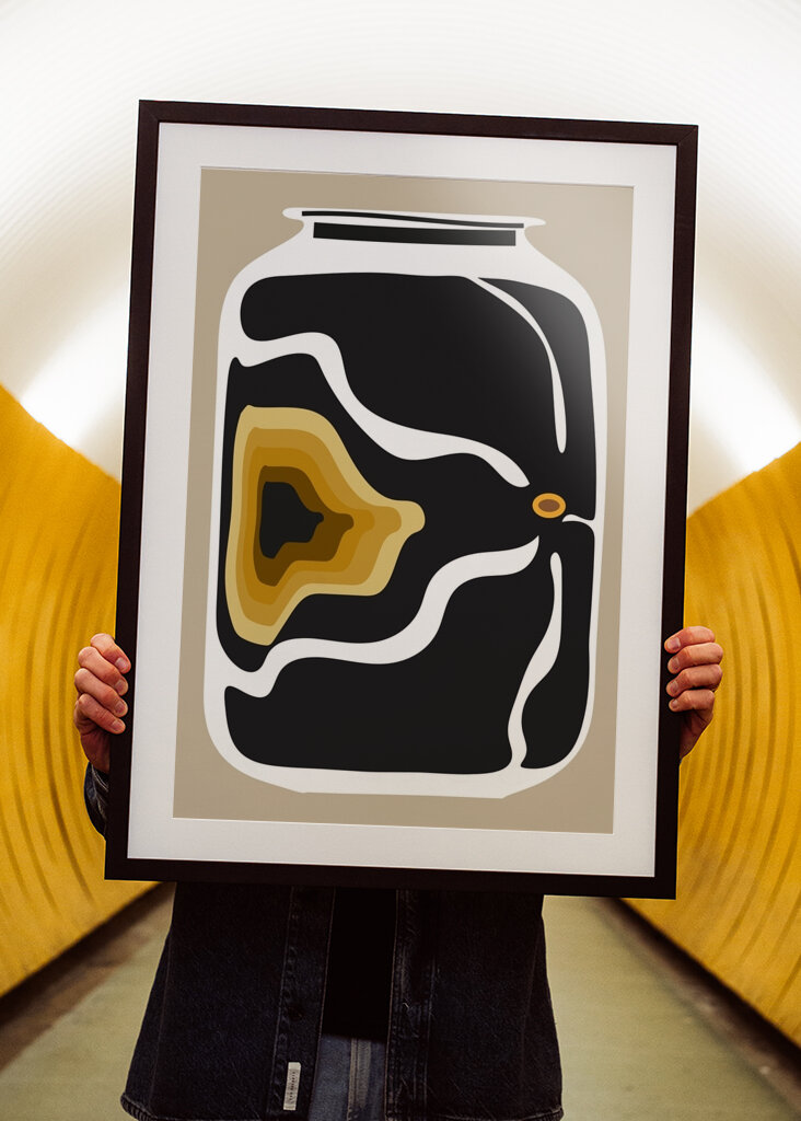 Abstrakt krukkedesign