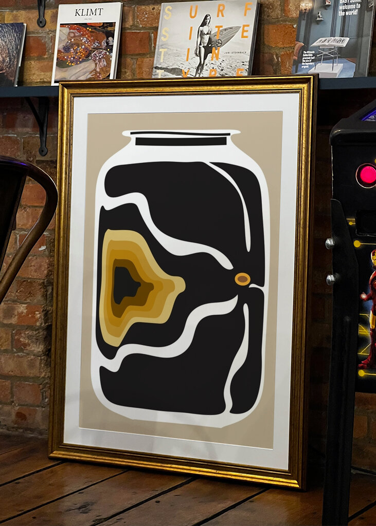 Abstrakt krukkedesign