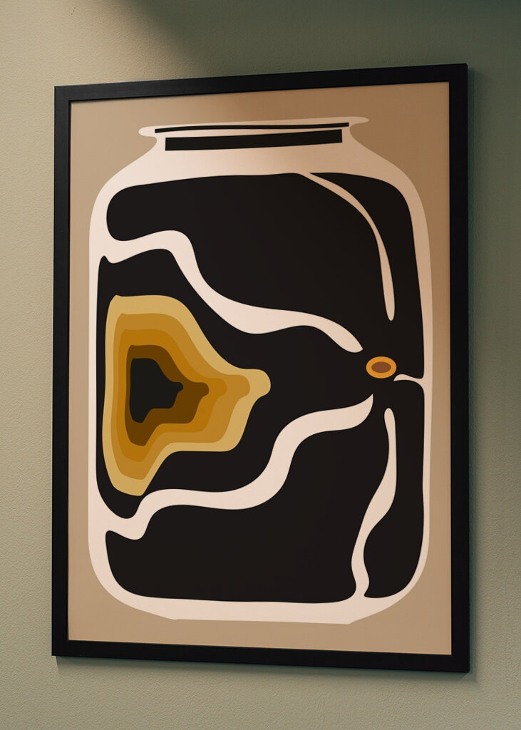 Abstrakt krukkedesign