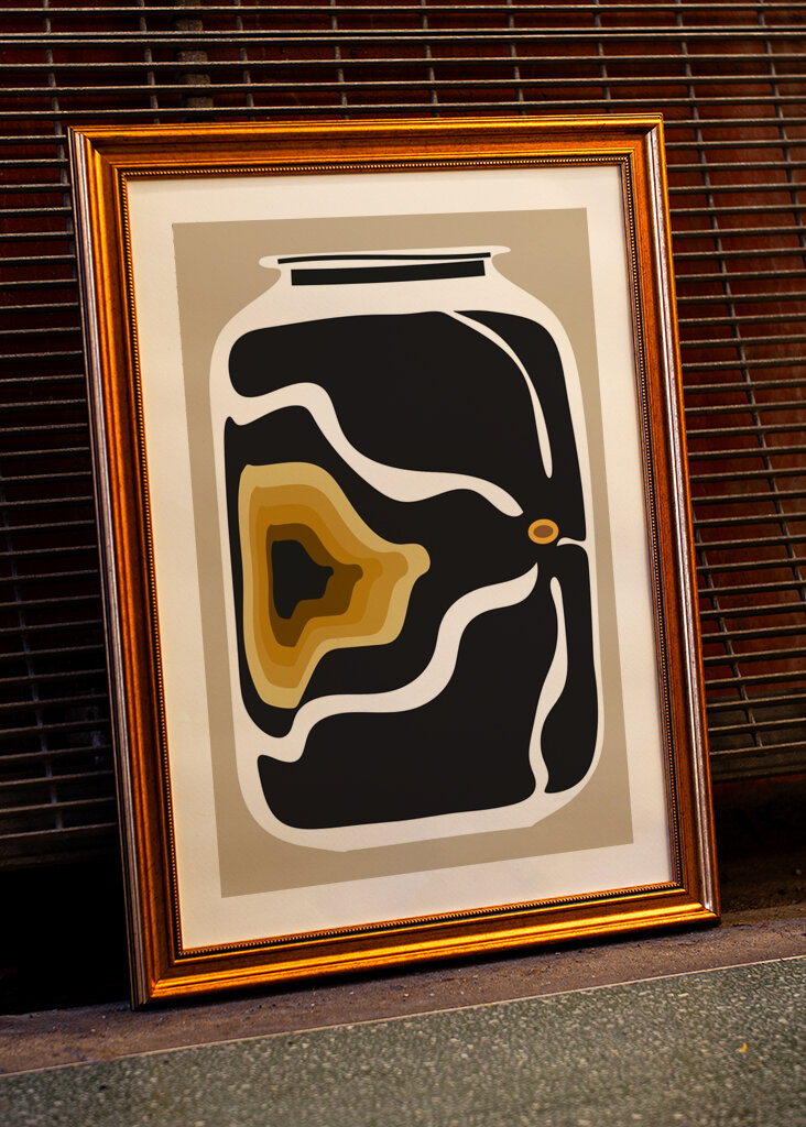 Abstrakt krukkedesign