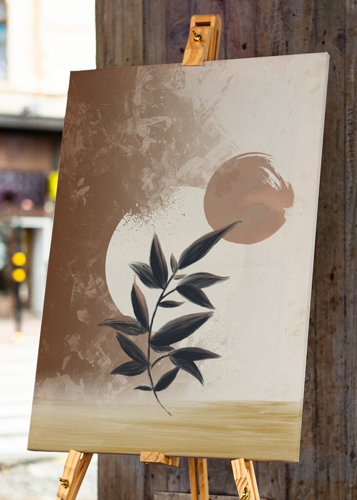 Bladet abstrakt kunst