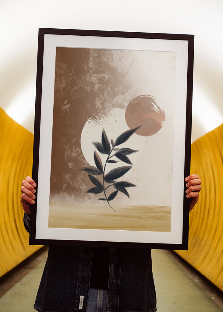 Bladet abstrakt kunst