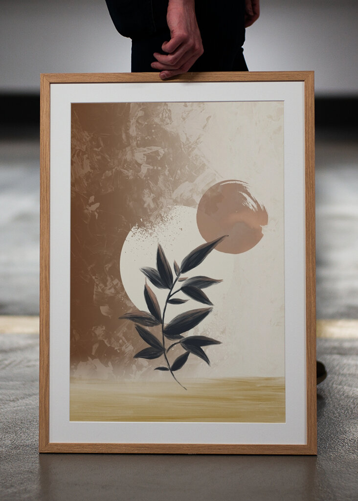 Bladet abstrakt kunst