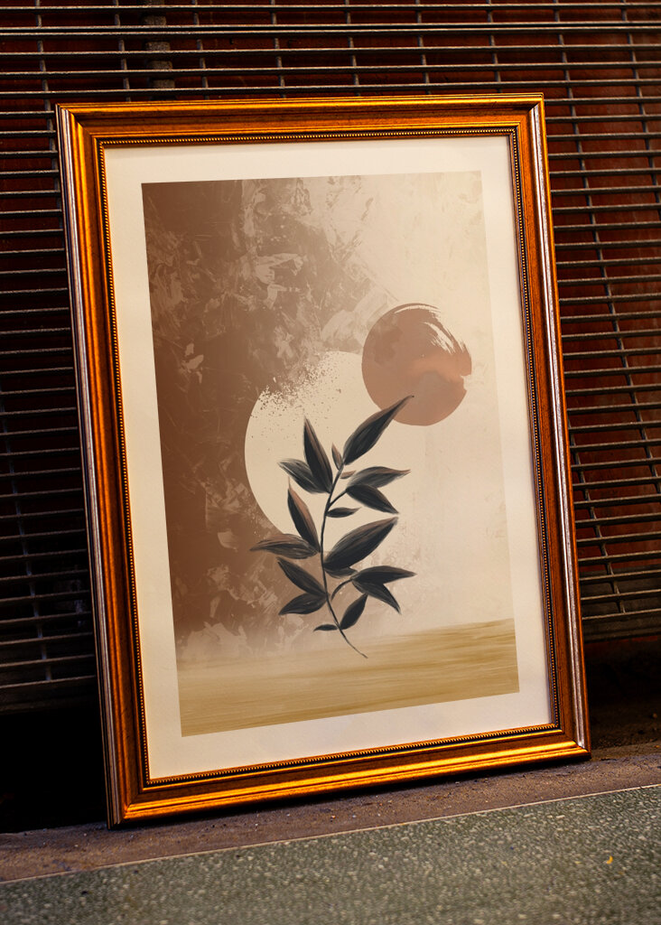 Bladet abstrakt kunst