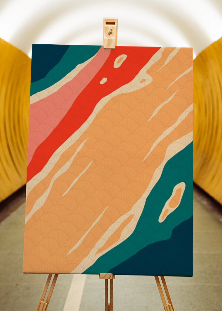 Vibrant Abstract Waves