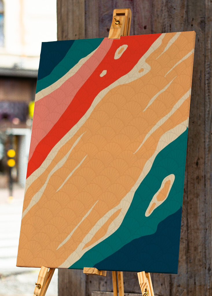 Vibrant Abstract Waves