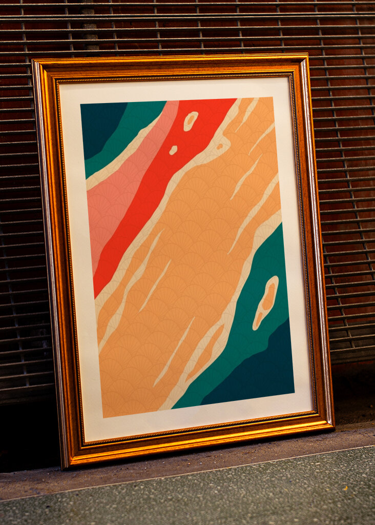 Vibrant Abstract Waves