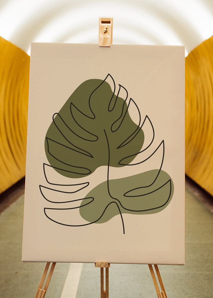 Abstraktní listové umění