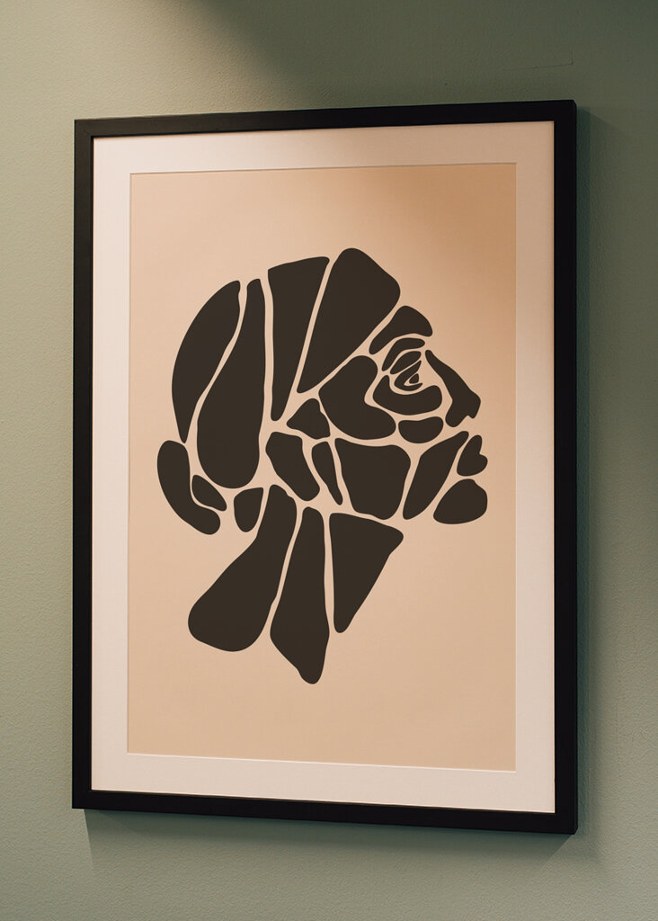 Abstrakte Profilkunst