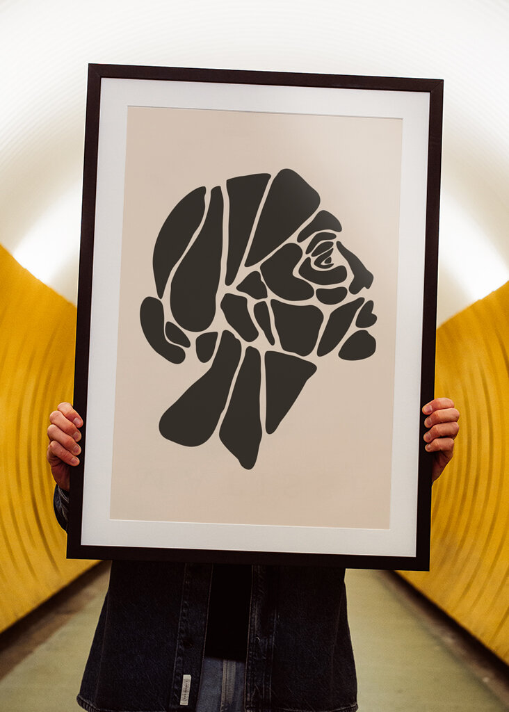 Abstrakte Profilkunst