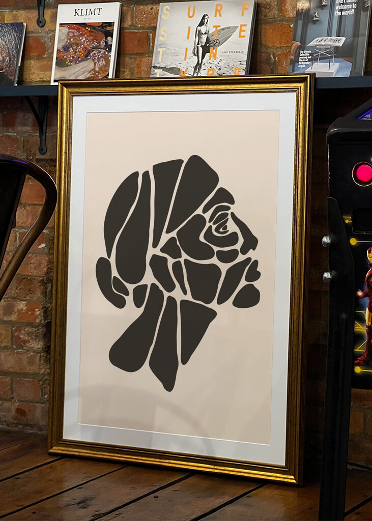 Abstrakte Profilkunst