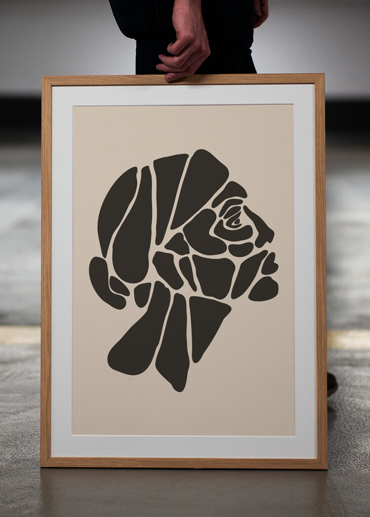 Abstrakte Profilkunst