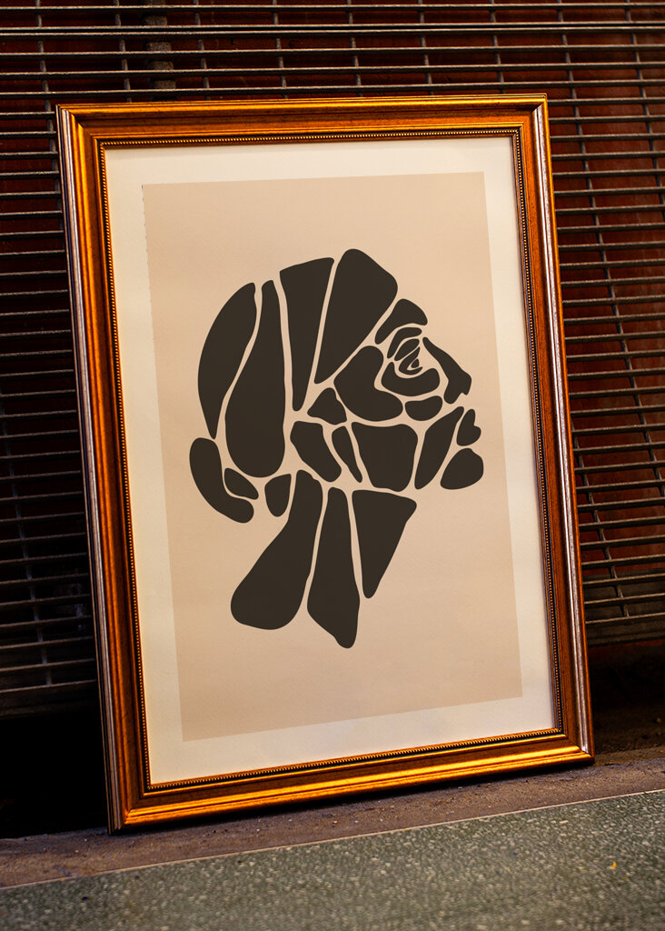 Abstrakte Profilkunst