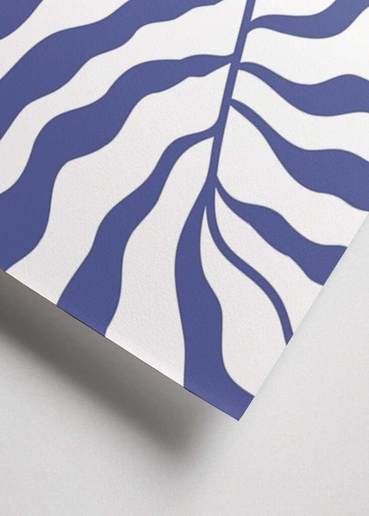 Blå abstrakte bølger