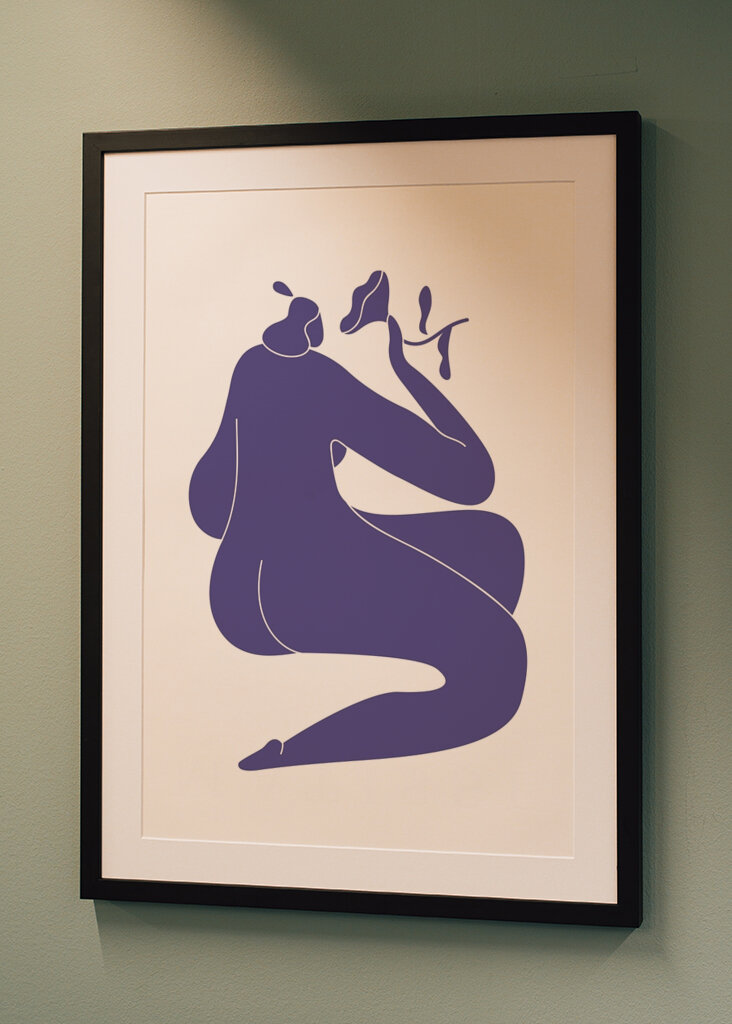 Kék absztrakt forma