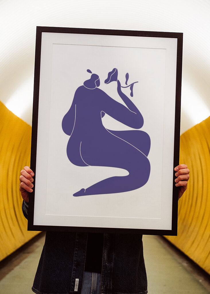 Kék absztrakt forma