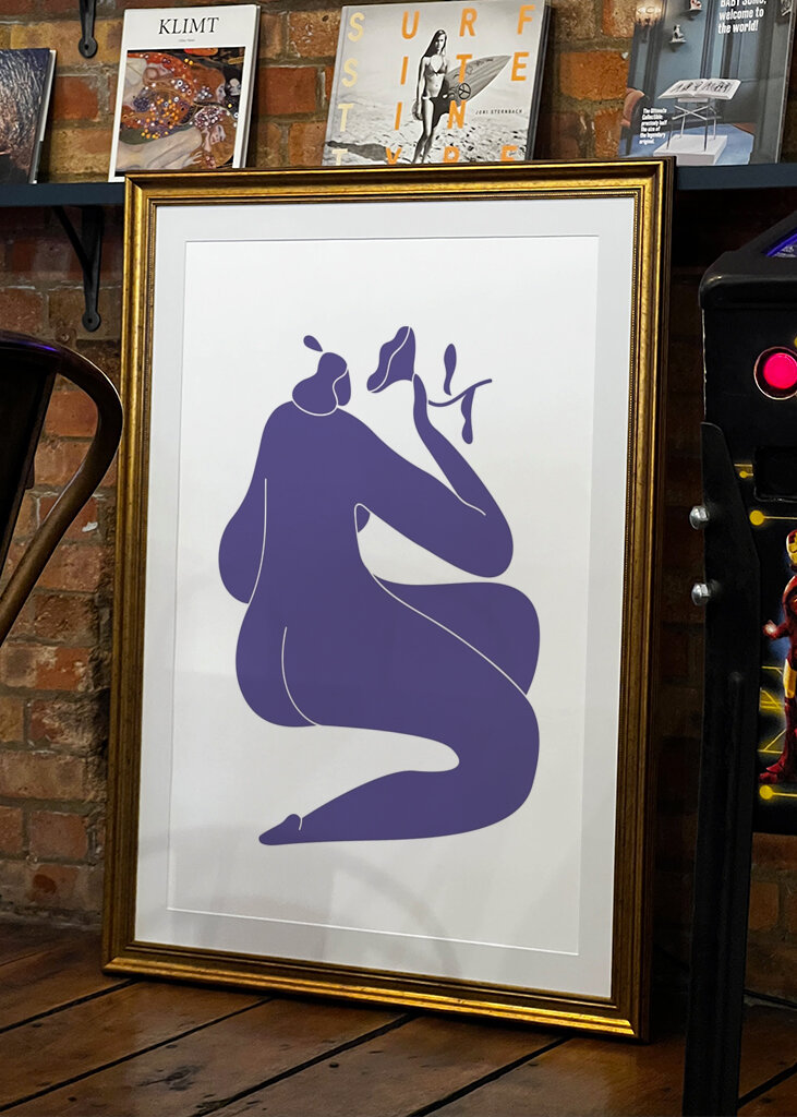 Kék absztrakt forma