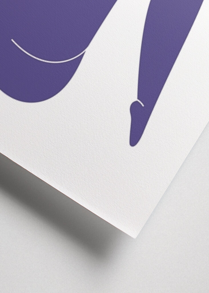 Kék absztrakt forma