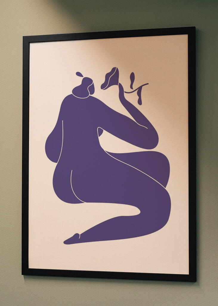 Kék absztrakt forma