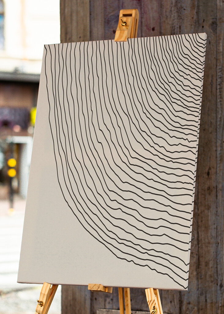 Fließende Linien Kunst